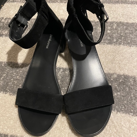 Block heel ankle strap two piece shoes - Picture 4 of 4